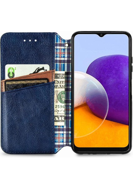 Samsung Galaxy A22 5g Cüzdan Fonksiyonu Için Kılıf Moda Tasarım Deri (Yurt Dışından) modelleri