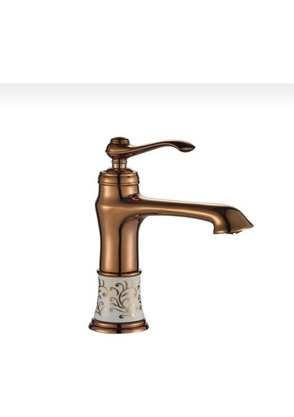 Bronz Lavabo Bataryası Bakır Lavabo Musluğu Klasik Tasarım Armatür