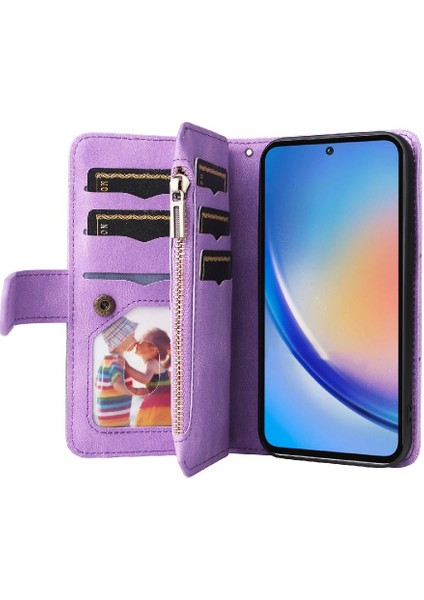 Kart Yuvası Standı Fermuar Cüzdan Tarzı ile Samsung Galaxy A35 5g Için Kılıf (Yurt Dışından) fırsatları