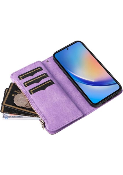 Kart Yuvası Standı Fermuar Cüzdan Tarzı ile Samsung Galaxy A35 5g Için Kılıf (Yurt Dışından) indirimleri