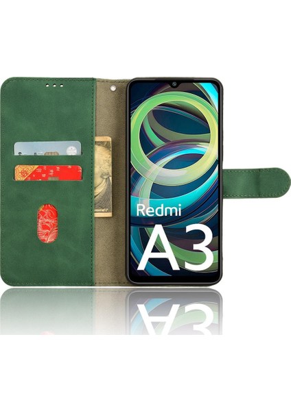 Xiaomi Redmi A3 Kart Ekleme Tam Koruma Deri Folio Için Kılıf (Yurt Dışından) modelleri