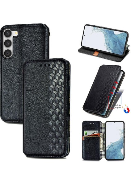 Samsung Galaxy S23 Artı Moda Tasarım Deri Kılıf Cüzdan Flip (Yurt Dışından)