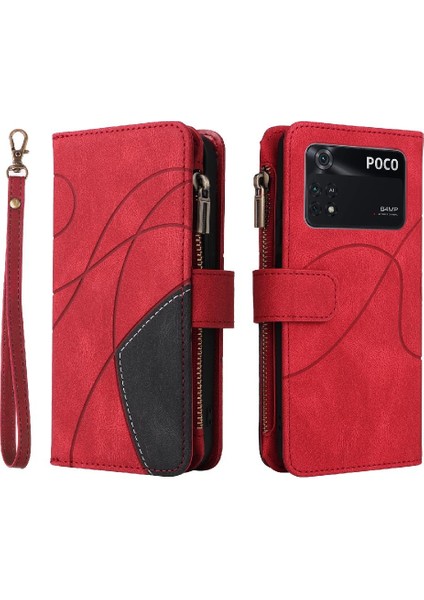 Kart Yuvası Standı ile Xiaomi Poco M4 Pro Kickstand Koruyucu Kılıf (Yurt Dışından)