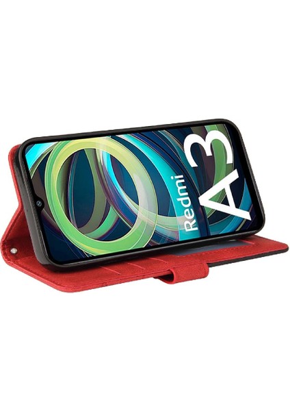 Xiaomi Redmi A3 Için Flip Case Pu Deri Flip Folio Kılıf Kickstand ile (Yurt Dışından) fırsatları