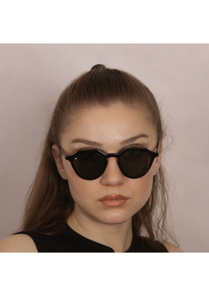 Charlotte -Black -Demi- Cam Yeşil Güneş Gözlüğü