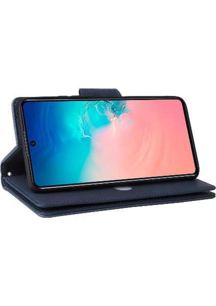 Samsung Galaxy S10 Lite Için Kılıf Kart Tutucu Fermuar Cüzdan Kapak Manyetik (Yurt Dışından)