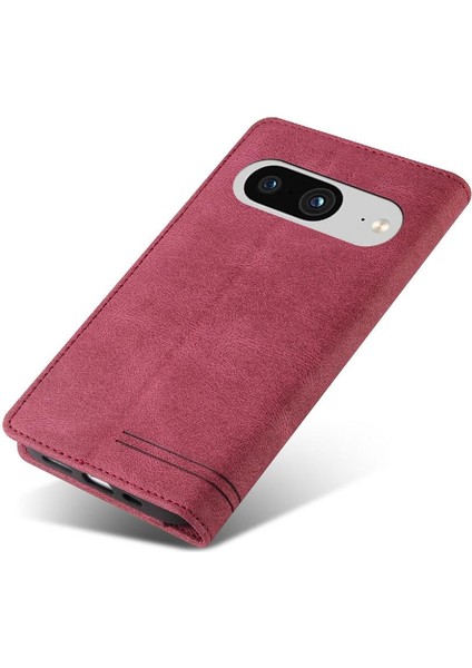 Google Pixel 8 Pro Premium Deri Iki Kart Yuvası Premium Için Kılıf (Yurt Dışından)