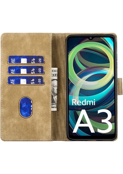 Xiaomi Redmi A3 Cüzdan Durumda Kabartmalı Sevimli Kedi Kartı Cep (Yurt Dışından) indirimleri