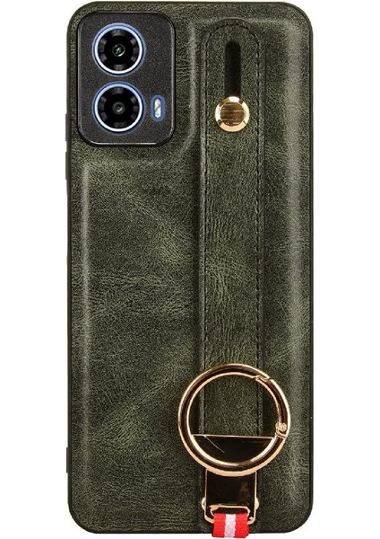 Motorola Moto G34 Kolaylık Bilek Kayışı Premium Pu Deri Kılıf (Yurt Dışından) fırsatları