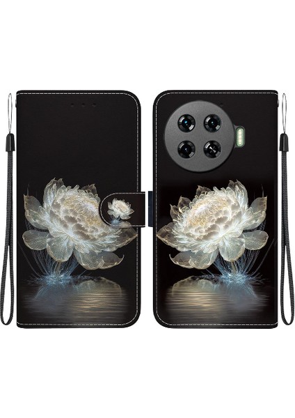 Tecno Spark 20 Pro Artı 4g Pu Deri Kart Yuvaları Manyetik Kapatma Için Kılıf (Yurt Dışından)