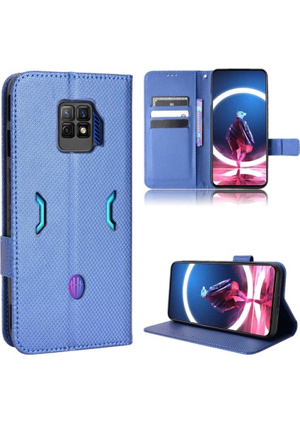 Nubia Kırmızı Sihirli 7 Pro Için Kılıf Kapak Kickstand Kart Tutucu Manyetik Cüzdan (Yurt Dışından)