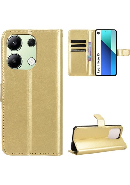 Xiaomi Redmi Için Not 13 4g Manyetik Kapak Çevirin Kart Tutucu Cüzdan (Yurt Dışından)