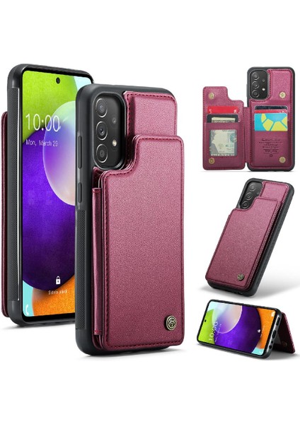 Mellow Mall Samsung Galaxy Için Caseme Cüzdan Kılıf A52S 5g Pu Deri Ince Darbeye (Yurt Dışından)