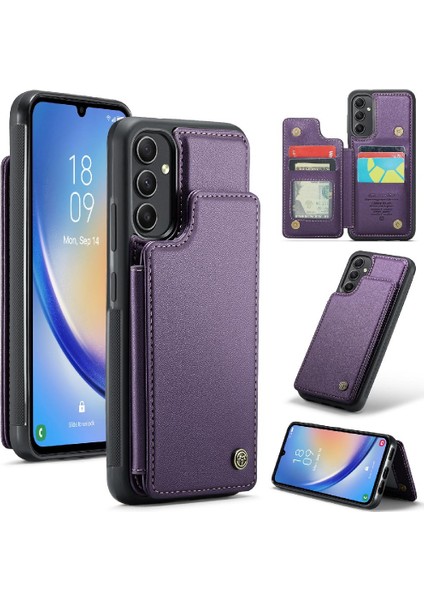 Samsung Galaxy A54 5g Rfıd Engelleme Kart Tutucu Pu Için Caseme Cüzdan Kılıf (Yurt Dışından)