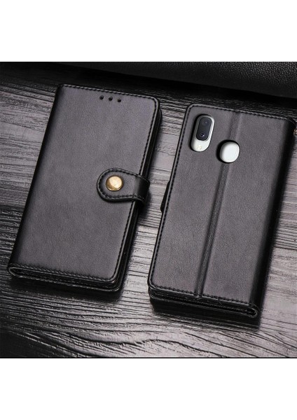 Samsung Galaxy A20E Kapak Kapak Cüzdan Fonksiyonu Moda Tasarımı (Yurt Dışından)