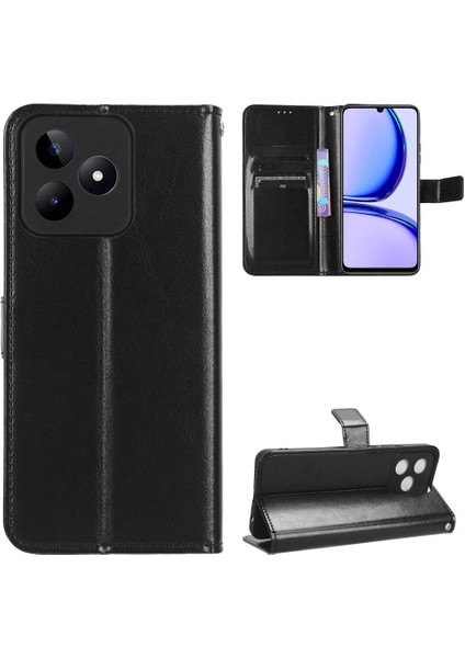 Realme C51 4g Kart Tutucu Manyetik Kapak Kapak Cüzdan Için Kılıf (Yurt Dışından)