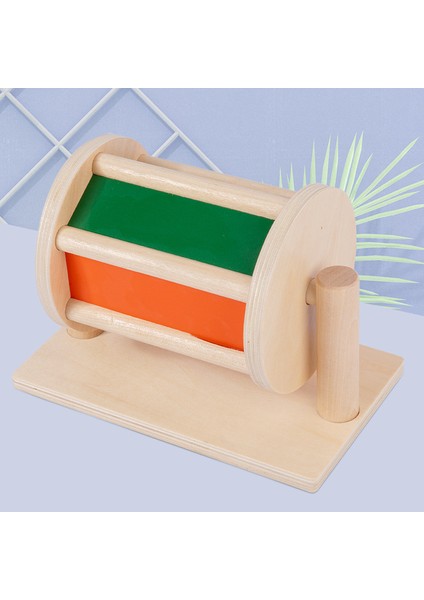 Montessori Öğretim Yardımcıları Gökkuşağı Ahşap Tekstil Davul 0-3 Yaşında Bebek Montessori Anaokulu Erken Eğitim Eğitici Oyuncaklar (Yurt Dışından)