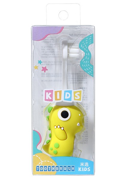 2-10 Yaş Arası Bebekler Için Çocuk Diş Fırçası Tekli Paket, Yumuşak Kıllara Sahip Sevimli Dinozor Diş Fırçası (Yurt Dışından)