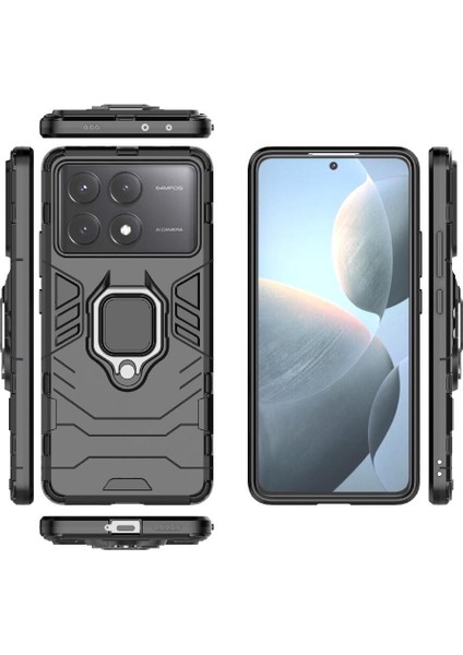 Xiaomi Poco X6 Pro 5g Için Kılıf 360 &deg; Dönen Halka Askeri Damla Koruma (Yurt Dışından) indirimleri