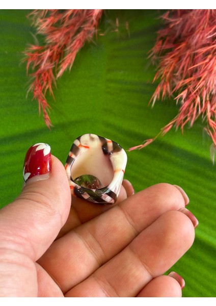 El Yapışı Akıtma Ekose Kadın Yüzük Parmak Ölçü 21 cm fiyatları