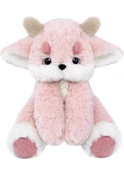 35CM Küçük Pembe Ejderha Bebek 2024 Ejderha Yılı Maskotu Peluş Oyuncak Bebek (Yurt Dışından)