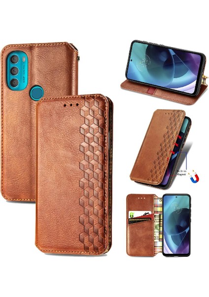 Motorola Moto G71 Zarif Iş Flip Kapak Kılıf Için Kılıf (Yurt Dışından)