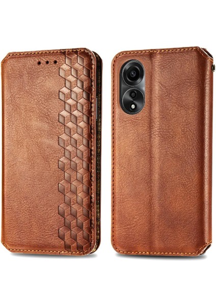 Oppo A78 4g Cüzdan Fonksiyonu Için Kılıf Deri Kılıf Zarif Iş Çevirme (Yurt Dışından)