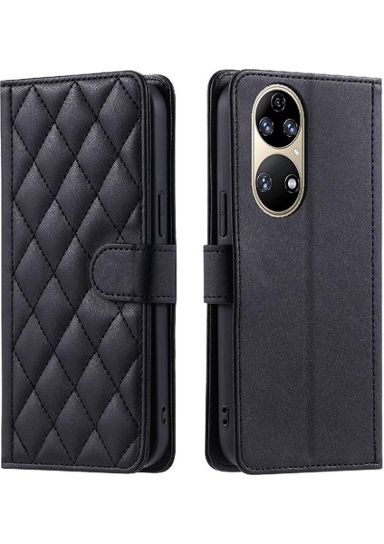 Huawei P50 Pro Kart Yuvaları Için Telefon Kılıfı Tutucu El Kayışı Manyetik Kapak (Yurt Dışından) indirimleri