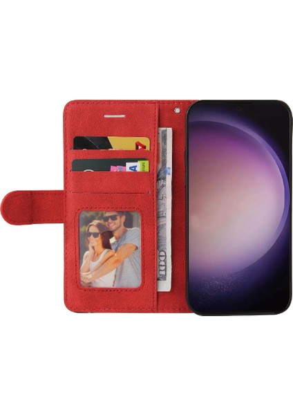 Samsung Galaxy S24 Ultra Iki Renkli Dikiş Pu Deri Flip Case (Yurt Dışından) indirimleri