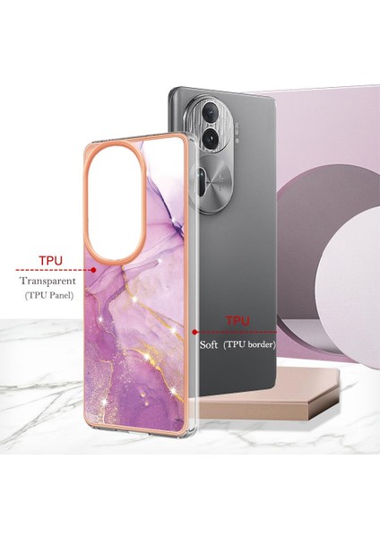 Oppo Oppo 11 Pro 5g Için Kılıf Ince Tpu Mermer Desen Koruma Yumuşak Tampon (Yurt Dışından)