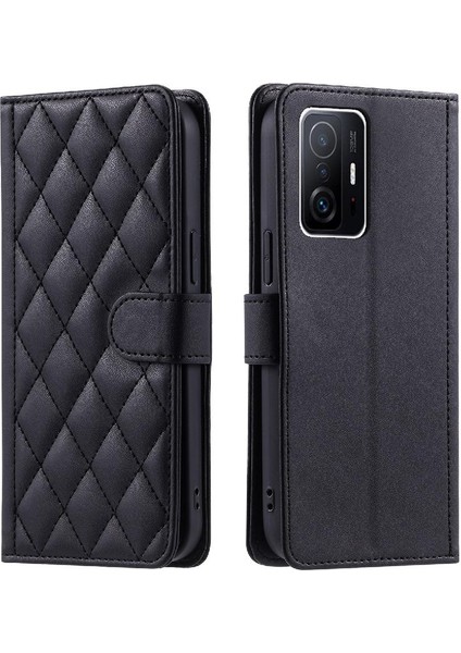 Telefon Kılıfı Için Xiaomi 11T/11T Pro Manyetik Kapak Folio Cüzdan El Kayışı (Yurt Dışından)