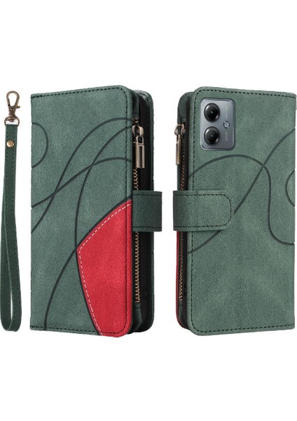 Motorola Moto G14 4g Dokuz Kart Yuvaları Kickstand Koruyucu Fermuar (Yurt Dışından)