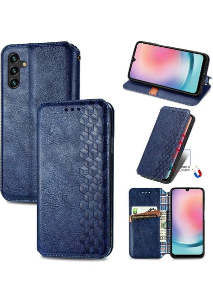 Samsung Galaxy A24 4g Için Kılıf Moda Tasarım Cüzdan Fonksiyonu Kapak Çevirin (Yurt Dışından)