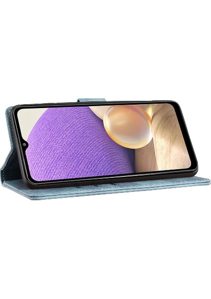 Samsung Galaxy A32 5g Için Kılıf Tutucu Kapak Kabartmalı Sevimli Kedi Kart Durumda (Yurt Dışından) fırsatları