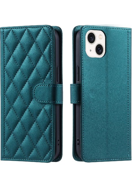 Iphone 14 Için Telefon Kılıfı Artı Kart Yuvaları Tutucu Manyetik El Kayışı Flip (Yurt Dışından)