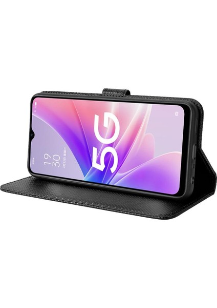 Oppo A57 5g Kickstand Manyetik Cüzdan Kart Tutucu Kapak Için Kılıf (Yurt Dışından)