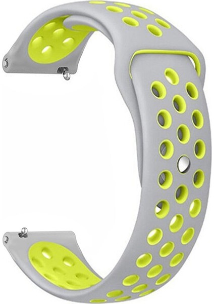Amazfit Pace 2 Stratos ile Uyumlu Kordon Yumuşak Dokulu Delikli Desenli Silikon Kayış