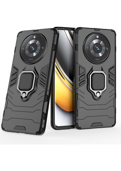 Realme 11 Pro Artı Darbeye Dayanıklı Kapak Için Kılıf Kickstand 360 &deg; Dönen Halka (Yurt Dışından)