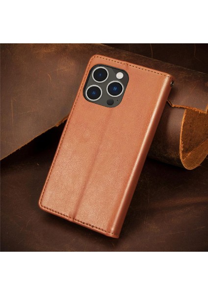 IPhone 14 Için Kılıf Pro Zarif Iş Moda Tasarım Cüzdan Fonksiyonu (Yurt Dışından)