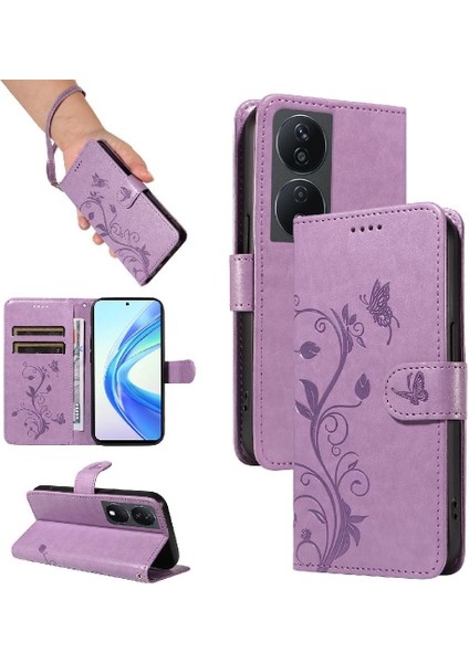 El Kayışı ve Kart Yuvası Yüksek Onur X7B Cüzdan Telefon Kılıfı Için Kılıf (Yurt Dışından)