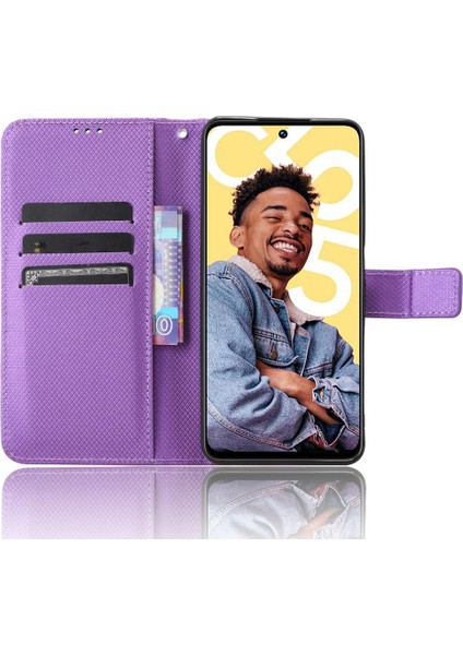 Realme C55 4g Kickstand Manyetik Cüzdan Kart Tutucu Kapak Için Kılıf (Yurt Dışından)