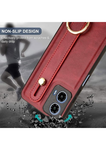 Motorola Moto G34 Kolaylık Bilek Kayışı Premium Pu Deri Kılıf (Yurt Dışından) indirimleri