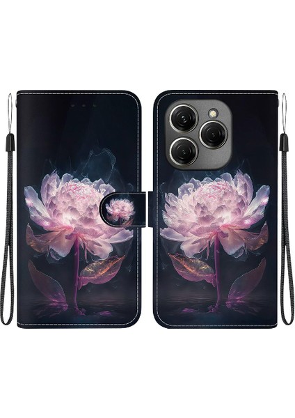Tecno Spark 20 Pro 4g Cüzdan Manyetik Kapatma Pu Deri Kartı Için Kılıf (Yurt Dışından)