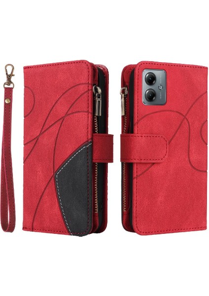 Motorola Moto G14 4g Dokuz Kart Yuvaları Kickstand Koruyucu Fermuar (Yurt Dışından)