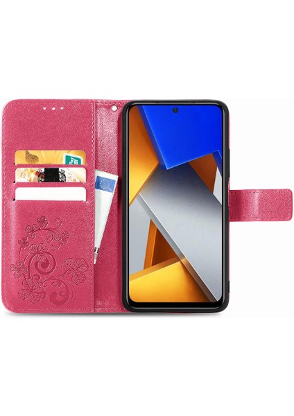 Xiaomi Poco M4 Pro Kısa Kayış Flip Kapak Dört Yapraklı Yonca Durumda (Yurt Dışından) indirimleri