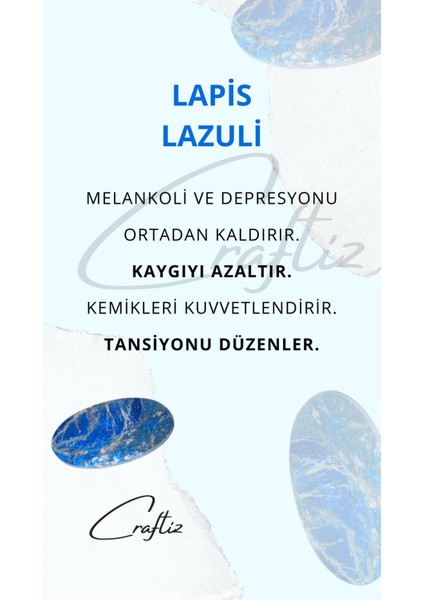 Lapis Lazuli Doğal Taş Bileklik