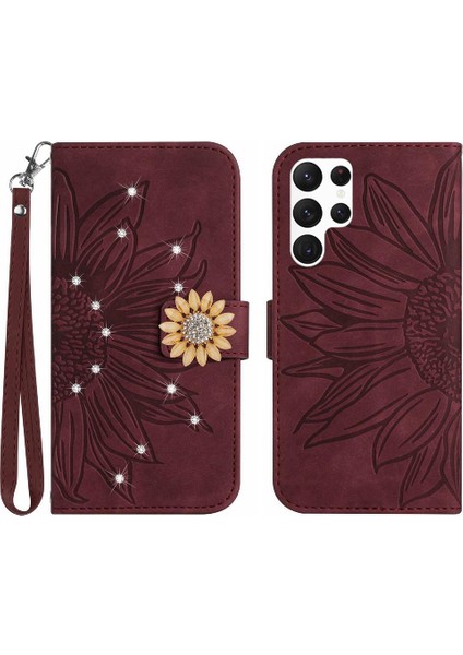 Samsung Galaxy S24 Ultra Flip Cüzdan Kredi Kartı Kartı Tutucu Pu (Yurt Dışından)