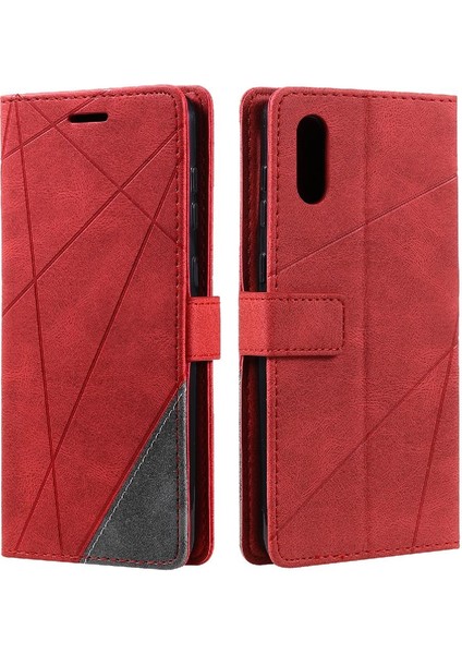 Samsung Galaxy A02/M02 Darbeye Dayanıklı Manyetik Cüzdan Flip Folio Pu (Yurt Dışından)