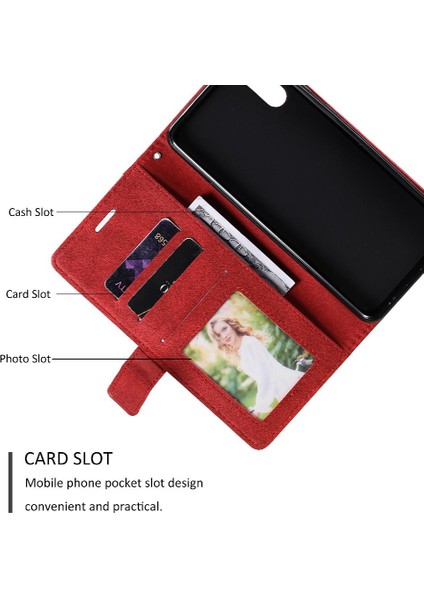 Samsung Galaxy A02/M02 Darbeye Dayanıklı Manyetik Cüzdan Flip Folio Pu (Yurt Dışından)