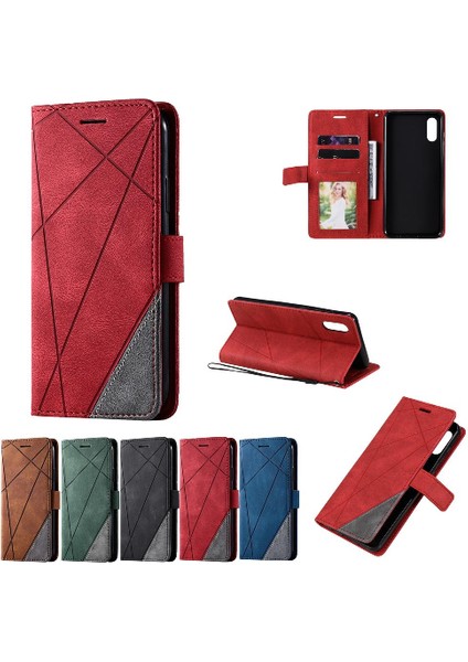Samsung Galaxy A02/M02 Darbeye Dayanıklı Manyetik Cüzdan Flip Folio Pu (Yurt Dışından)